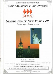 couverture du catalogue du concours International de NewYork 1996